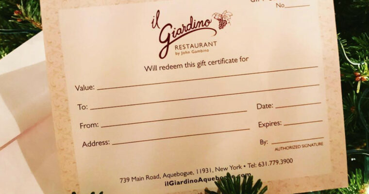 Gift Certificates