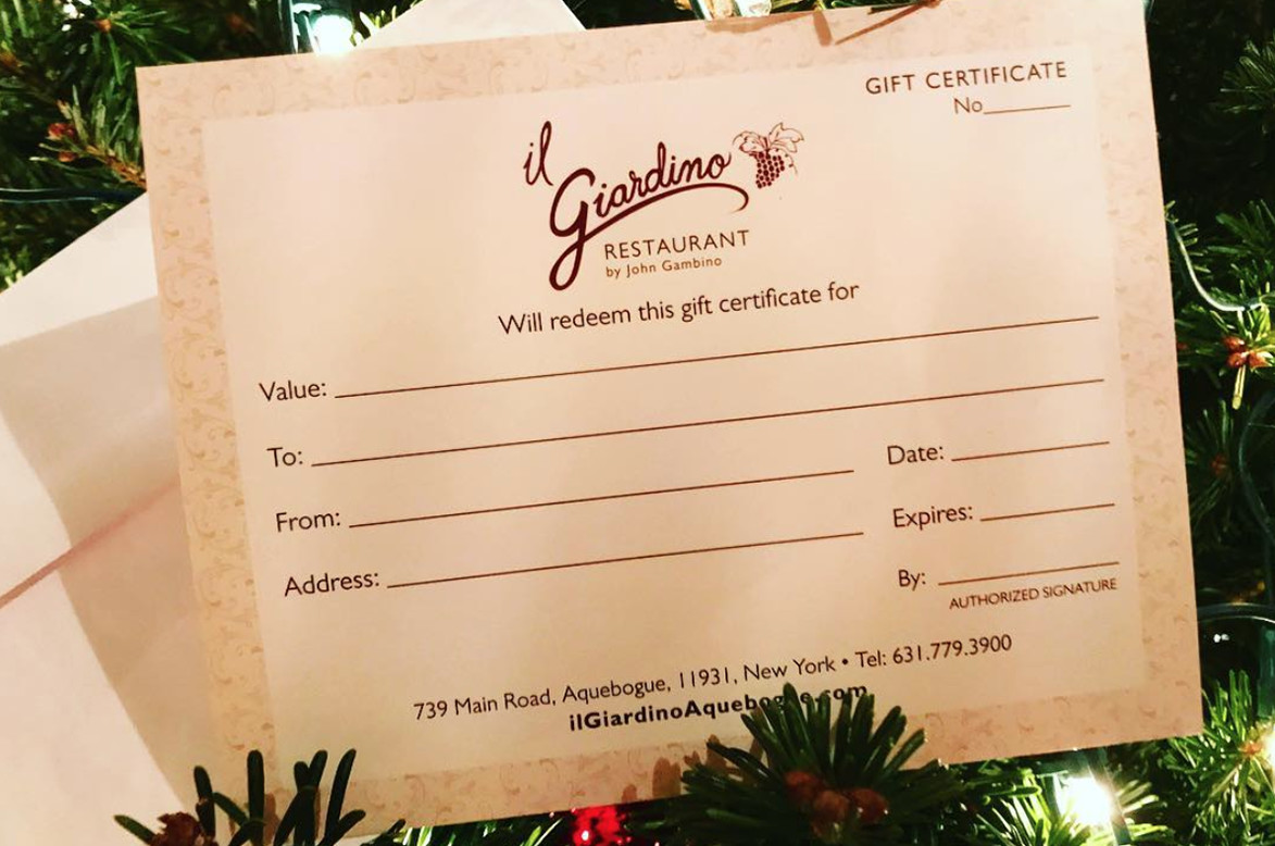 Gift Certificates